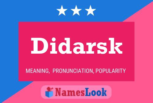 Didarsk Name Poster