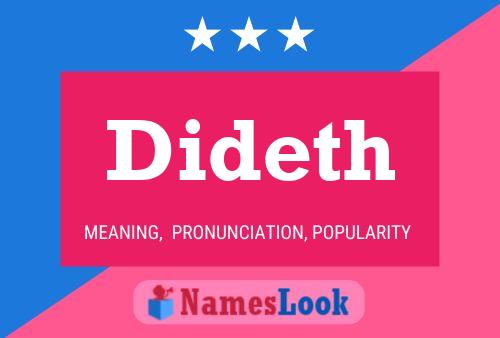 Dideth Name Poster