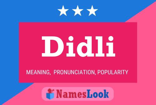 Didli Name Poster