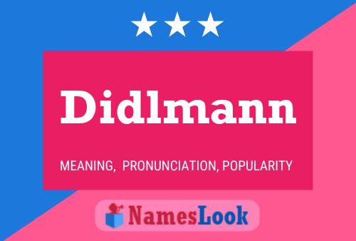 Didlmann Name Poster