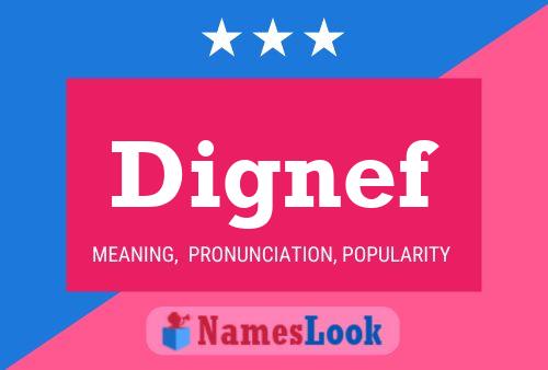 Dignef Name Poster