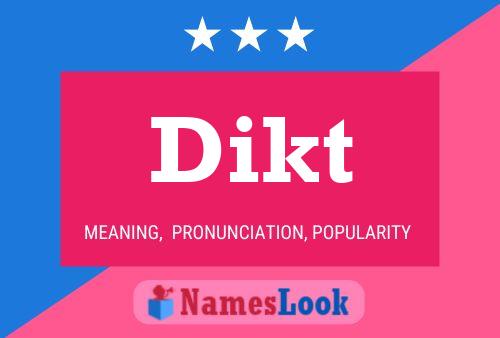 Dikt Name Poster