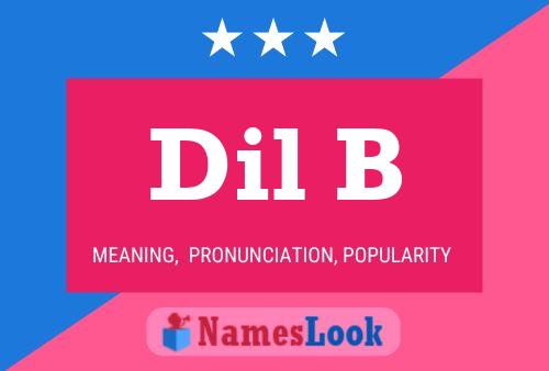 Dil B Name Poster