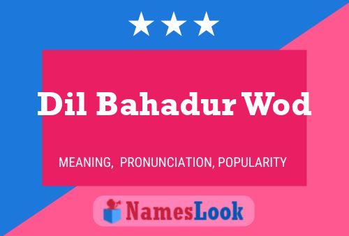 Dil Bahadur Wod Name Poster