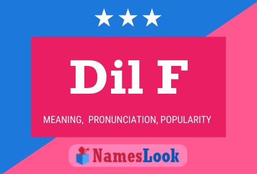 Dil F Name Poster