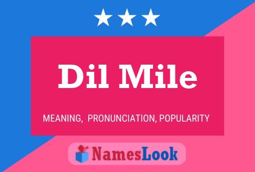 Dil Mile Name Poster