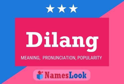 Dilang Name Poster