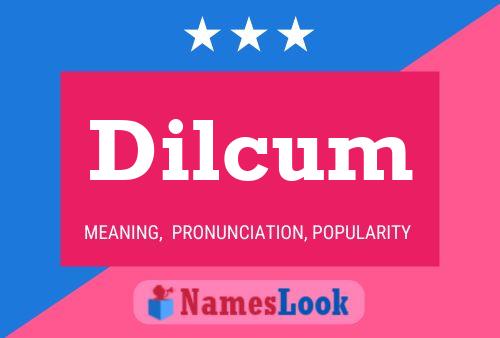 Dilcum Name Poster