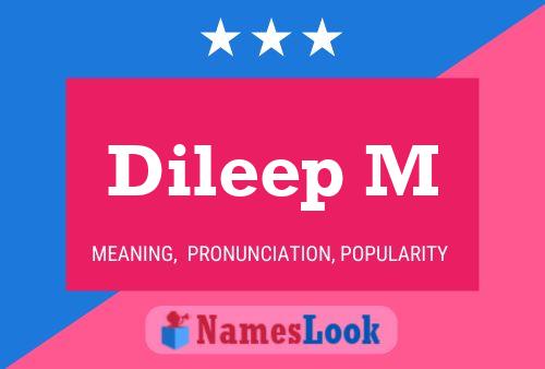 Dileep M Name Poster