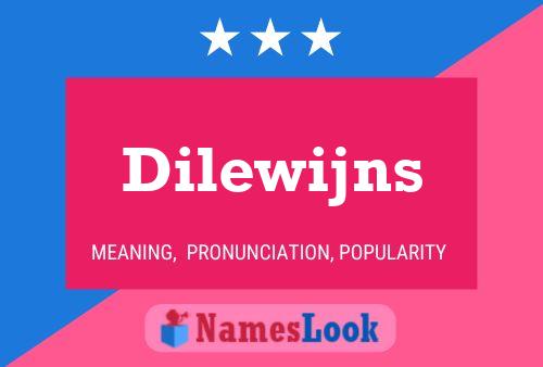 Dilewijns Name Poster