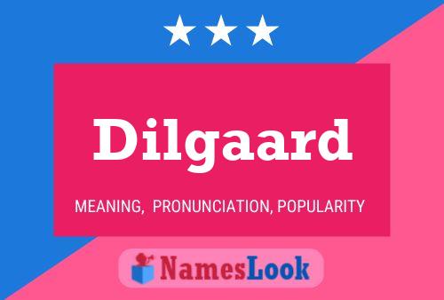 Dilgaard Name Poster