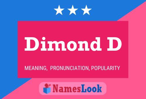 Dimond D Name Poster