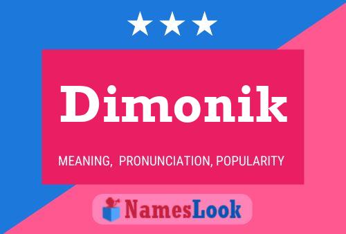 Dimonik Name Poster