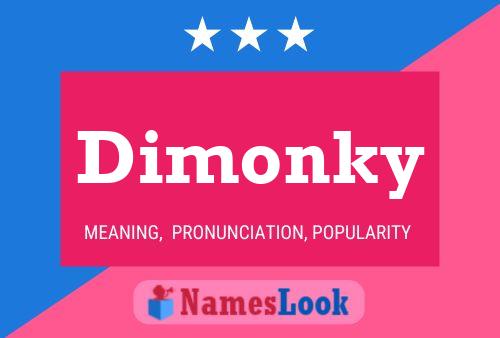 Dimonky Name Poster