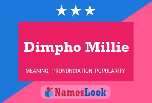 Dimpho Millie Name Poster