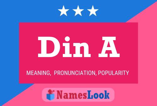 Din A Name Poster