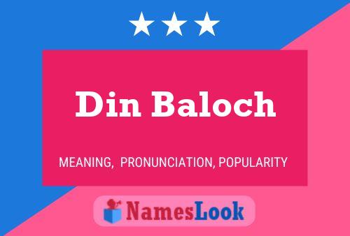 Din Baloch Name Poster