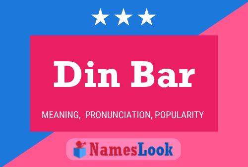 Din Bar Name Poster