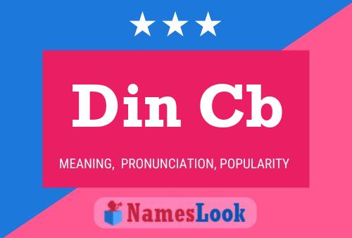 Din Cb Name Poster