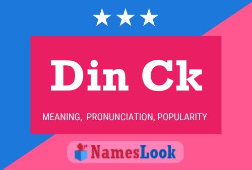 Din Ck Name Poster