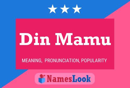 Din Mamu Name Poster