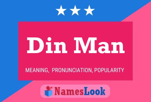 Din Man Name Poster