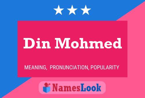 Din Mohmed Name Poster