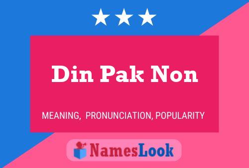 Din Pak Non Name Poster