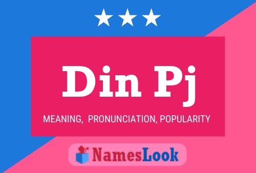 Din Pj Name Poster