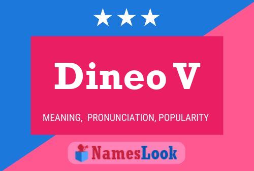 Dineo V Name Poster