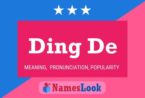 Ding De Name Poster