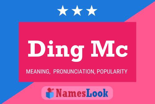 Ding Mc Name Poster