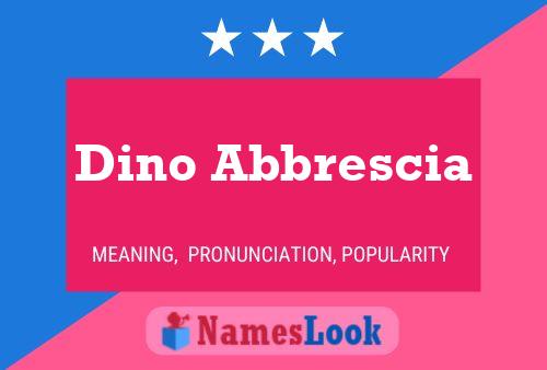 Dino Abbrescia Name Poster