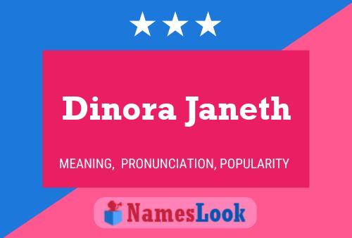 Dinora Janeth Name Poster