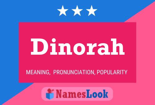 Dinorah Name Poster