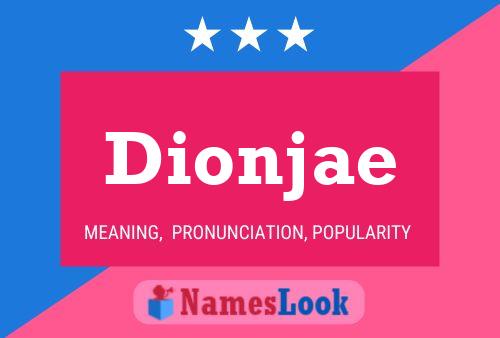 Dionjae Name Poster