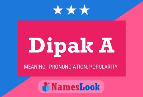 Dipak A Name Poster