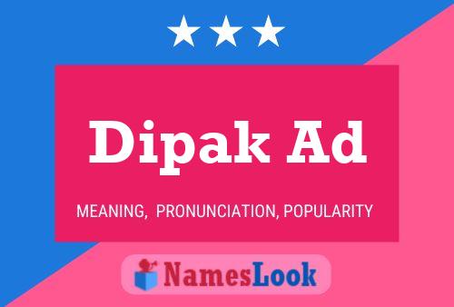 Dipak Ad Name Poster