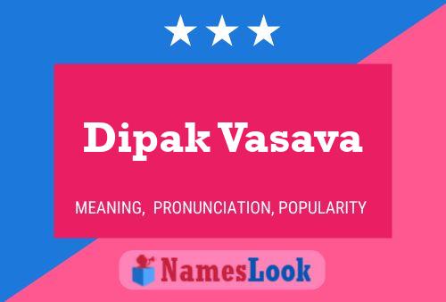 Dipak Vasava Name Poster