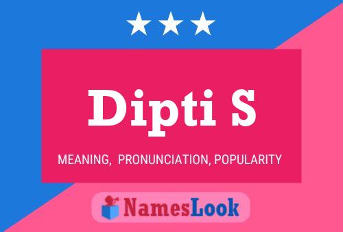 Dipti S Name Poster