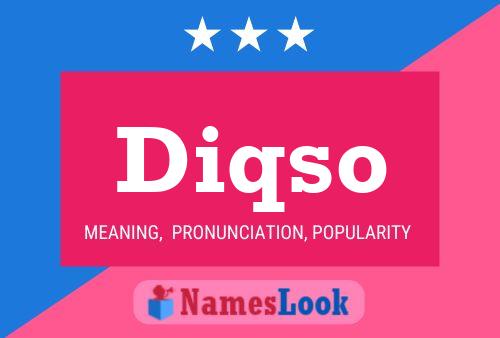 Diqso Name Poster