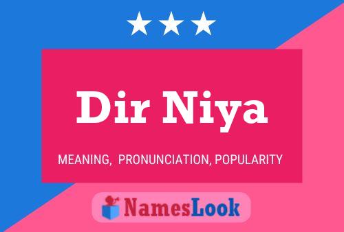 Dir Niya Name Poster