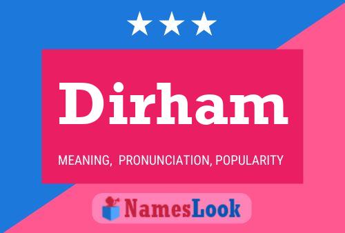 Dirham Name Poster