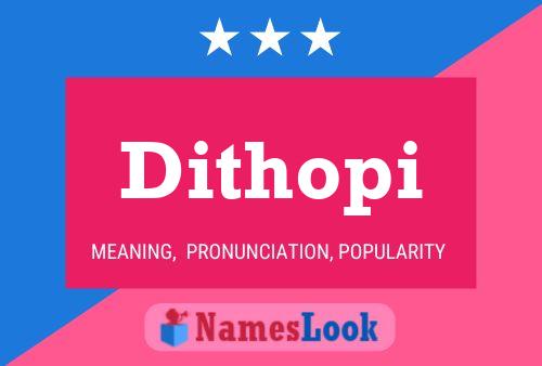 Dithopi Name Poster