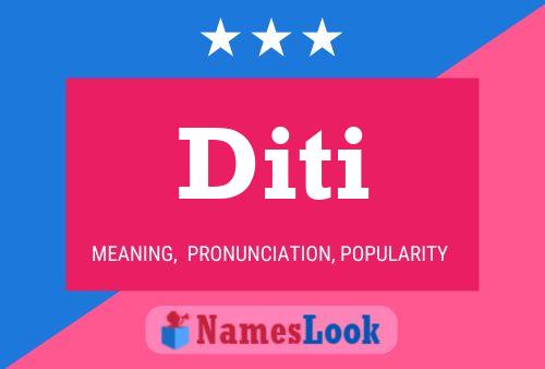 Diti Name Poster