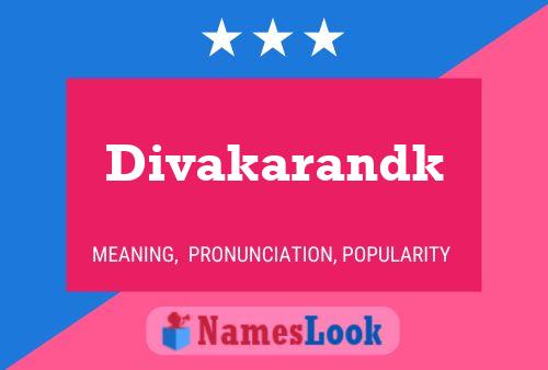 Divakarandk Name Poster