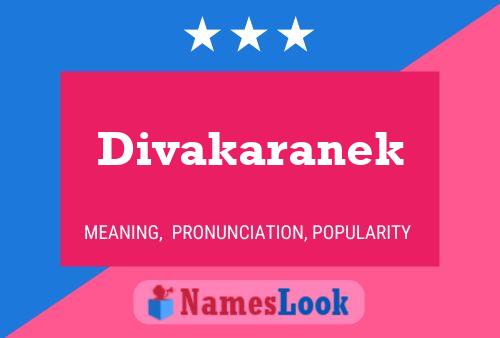 Divakaranek Name Poster