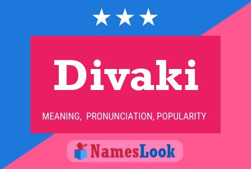 Divaki Name Poster