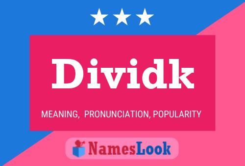 Dividk Name Poster