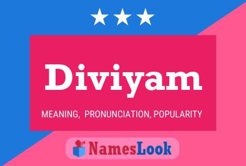 Diviyam Name Poster